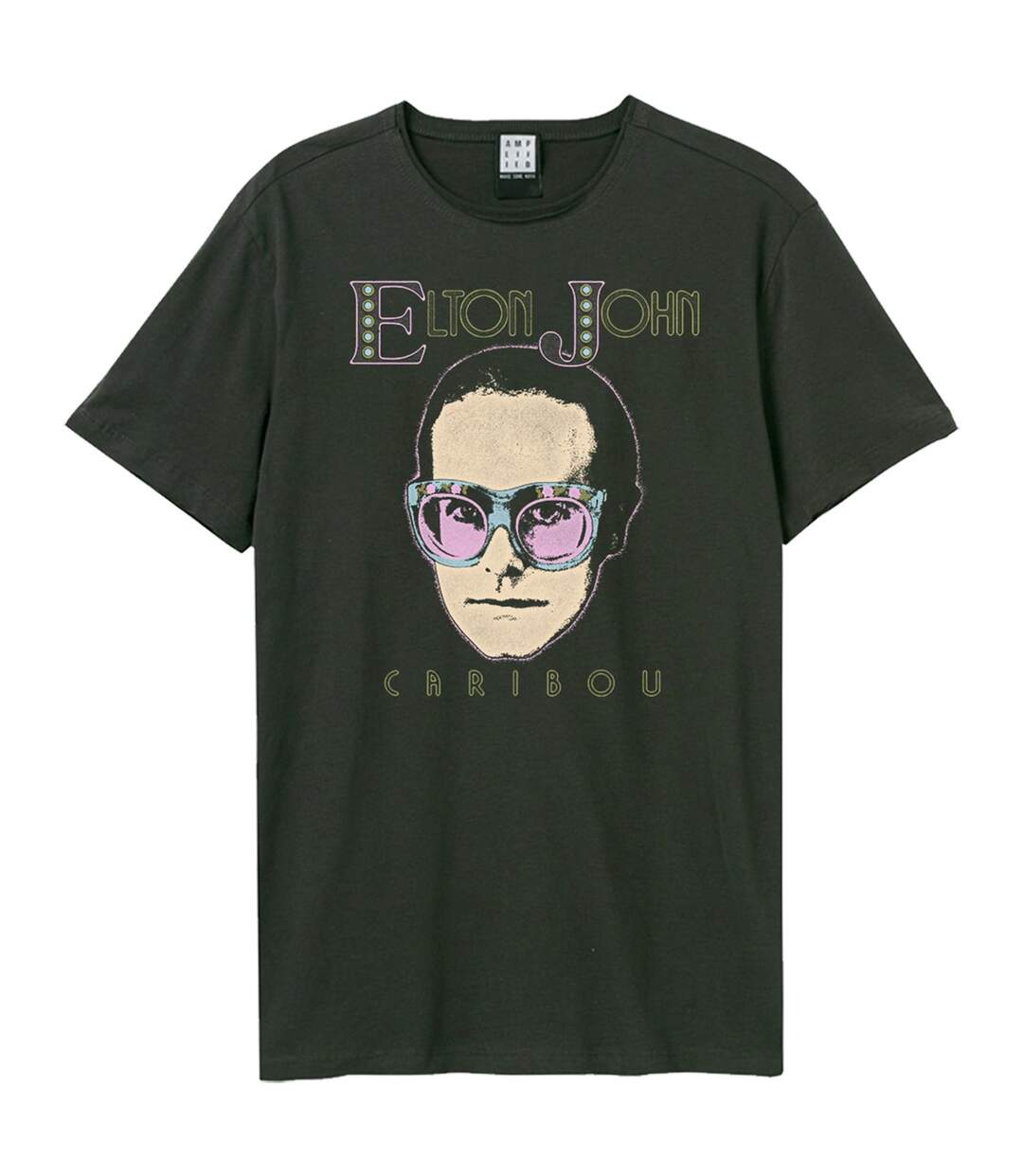 T-shirt Caribou Face Adulte Charbon Amplified-1