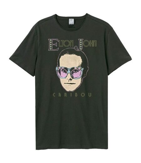 T-shirt Caribou Face Adulte Charbon Amplified