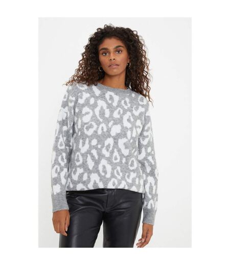 Dorothy Perkins Womens/Ladies Animal Print Jacquard Sweater (Black)