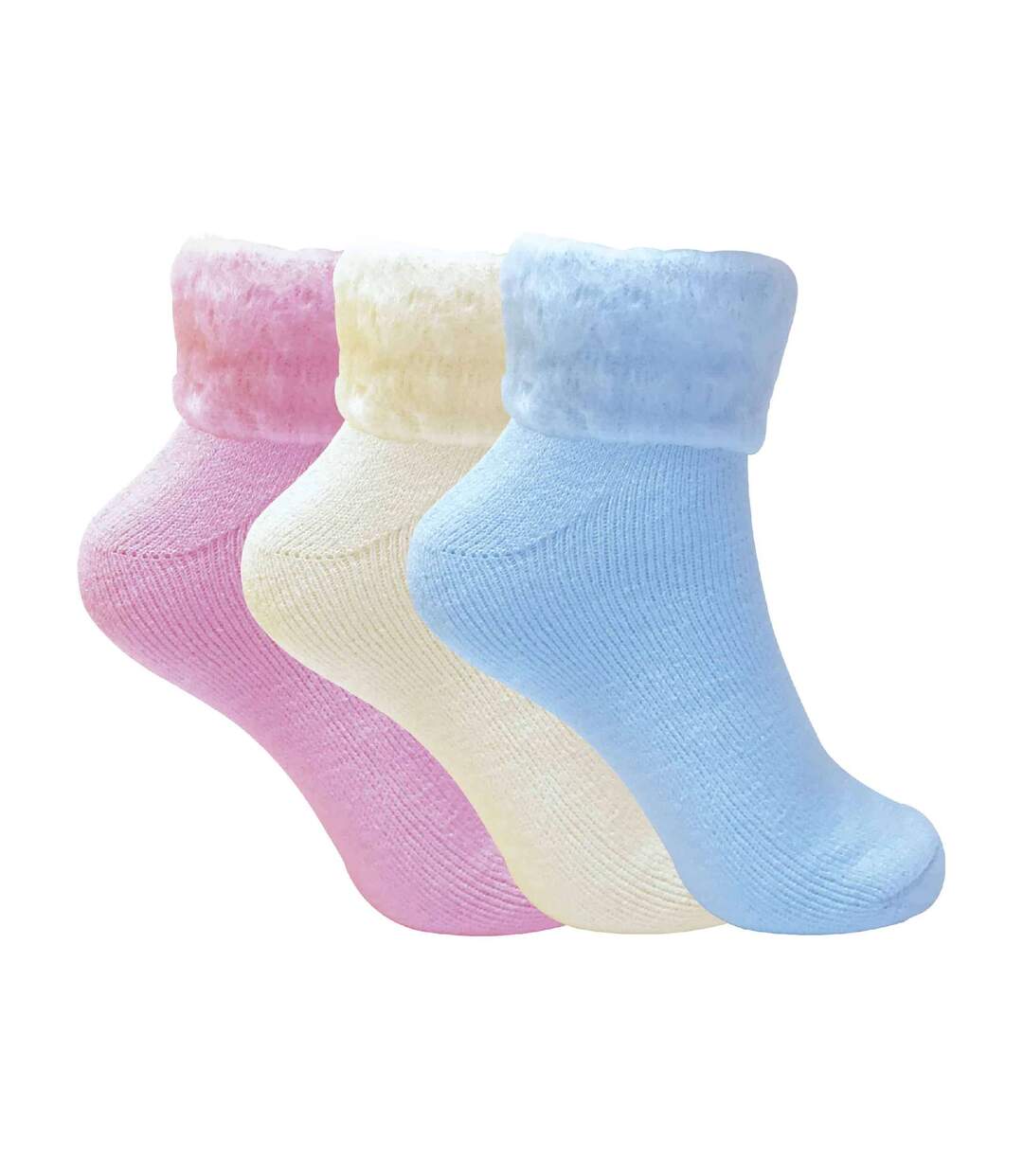 3 Paires Chaussettes de Lit Femme Hiver Chaudes-1