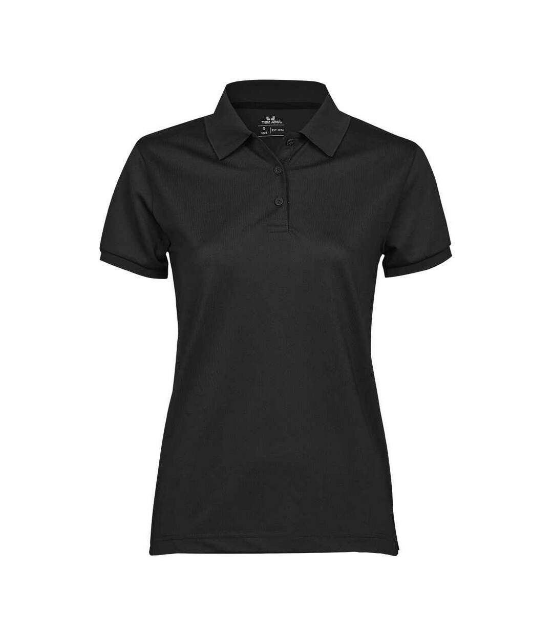 Womens ladies club polo shirt black Tee Jays