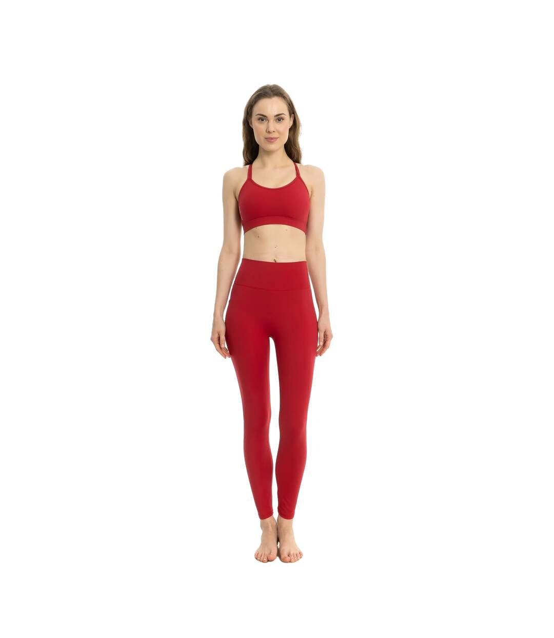 Legging arya femme rouge Lookus-1