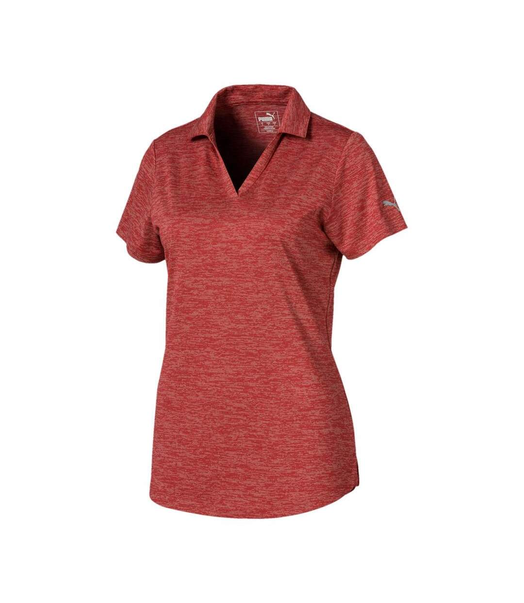 Polo Rouge Femme Puma Icon Heather - S-1