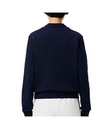 Sweat marine femme lacoste relaxed fit fleece