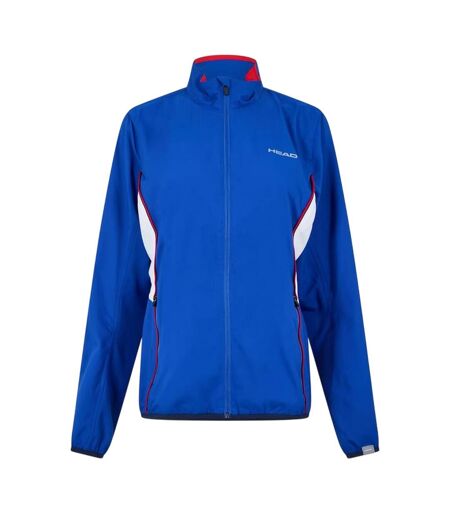 Womens/ladies Club Logo Full Zip Track Jacket Blue Head