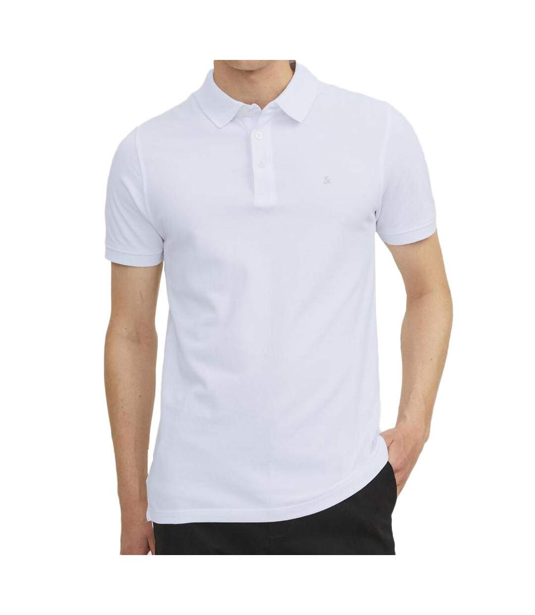 Polo Blanc Homme Jack & Jones Paulos - L-1