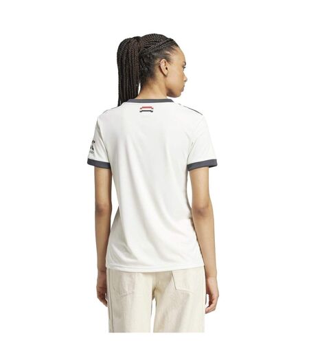 Maillot Third Motif/style Manchester United Fc 2024/2025 Femme Blanc Adidas