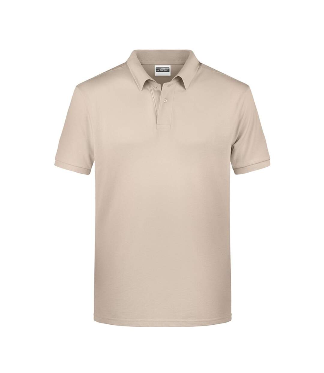 Polo Basic Homme Beige Gris James And Nicholson-1