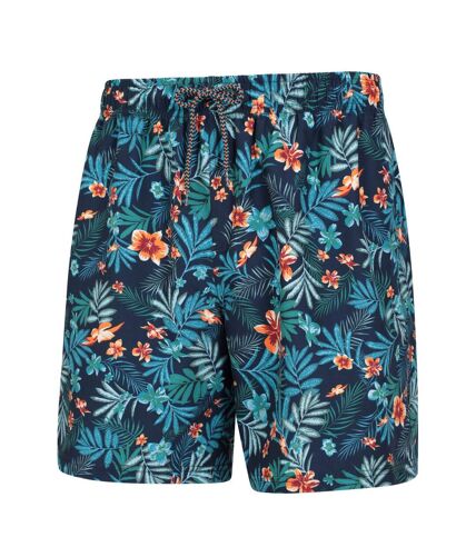 Mens aruba floral swim shorts teal Mountain Warehouse