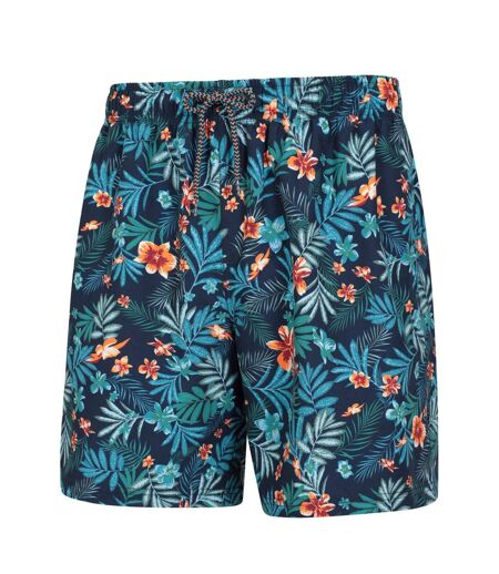 Mens aruba floral swim shorts teal Mountain Warehouse