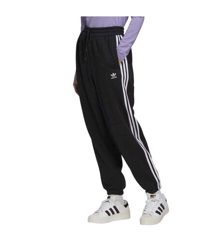 Womens/ladies Originals Relaxed Fit Jogging Bottoms Black Print Adidas