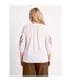 T-shirt long brodé manches 3/4-2