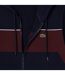 Mens Colour Block Full Zip Hoodie Navy Red Lacoste-4