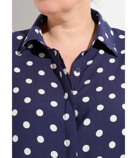 Chemisier chic, imprimé pois