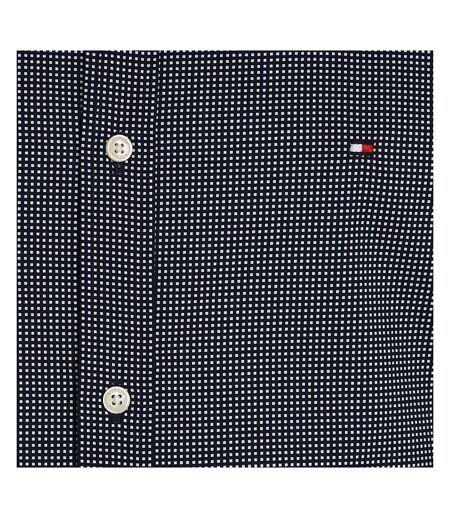 Chemise Marine Homme Tommy Hilfiger Micro Print - 3XL