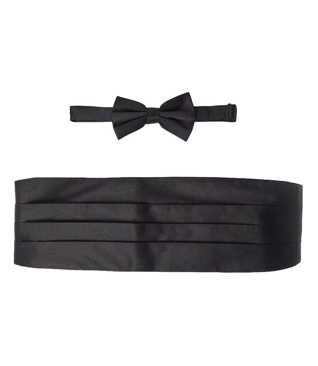 Mens Tie & Cummerbund Set One Size Black Burton-1