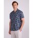 Mens palm leaf beach shirt dark blue Mountain Warehouse-1