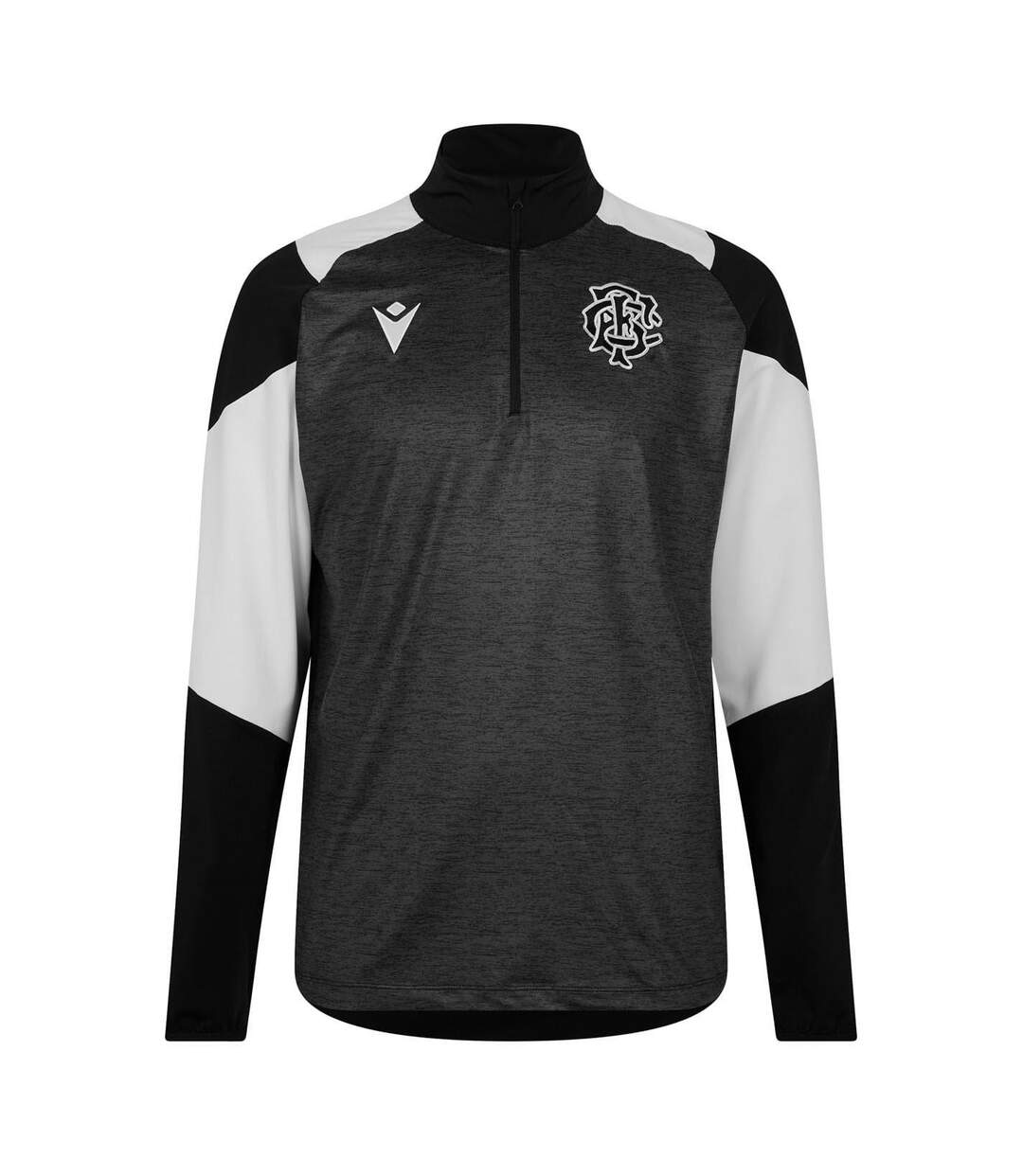 Mens Barbarians Fc Sweatshirt Black White Macron-1
