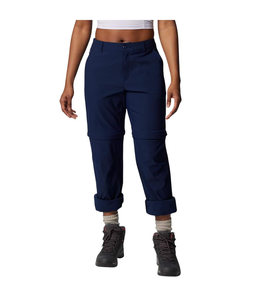 Pantalon À Poches Leslie Femme Bleu Marine Columbia-1