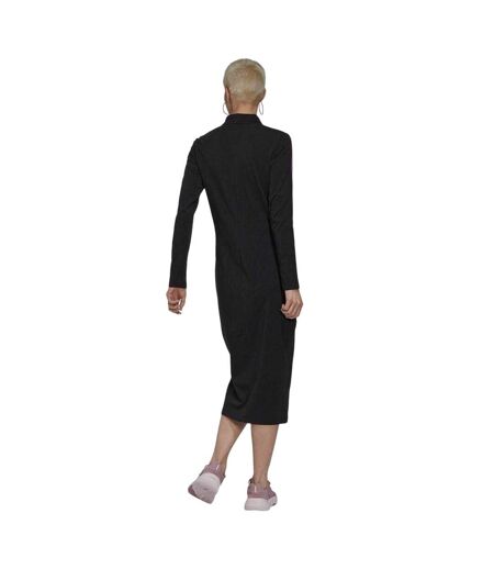 Womens/ladies Originals Midi Shirt Dress Black Adidas