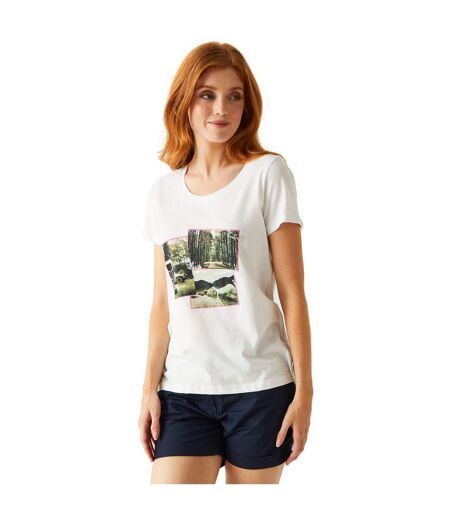 T-shirt filandra femme blanc Regatta