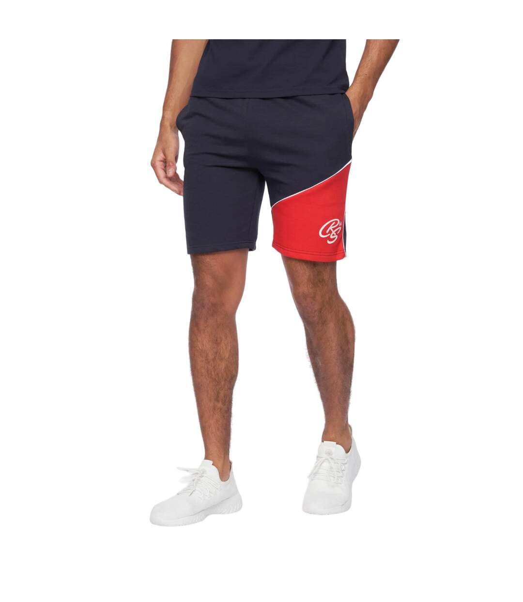Ensemble Polo Et Short Ventamoore Homme Bleu Marine Rouge Crosshatch-4