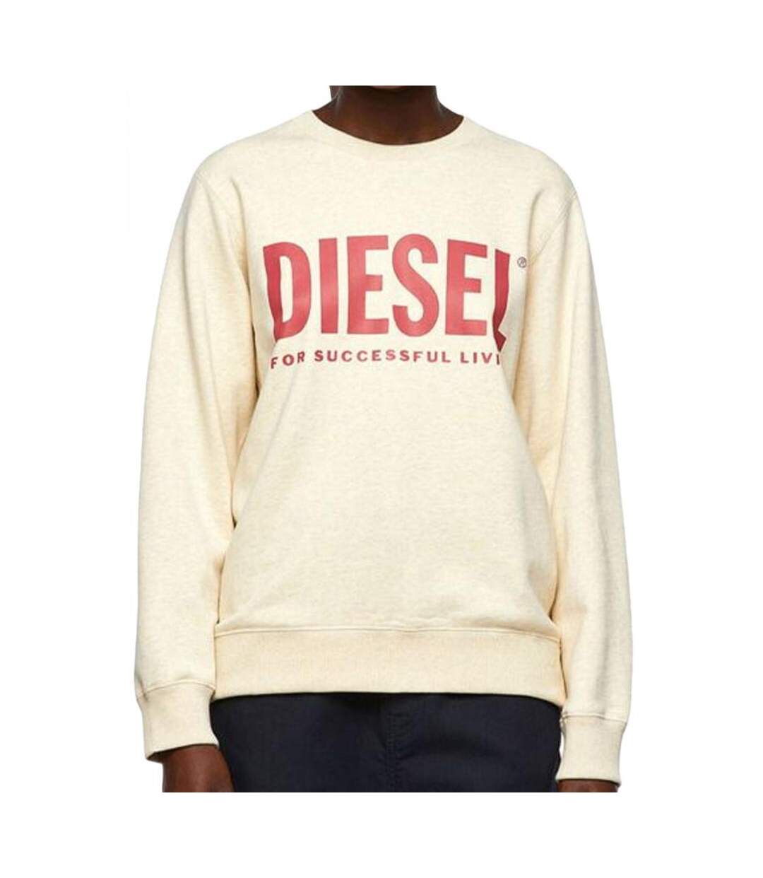 Sweat Beige Femme Diesel Fangs - XS