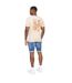 Mens flowers t-shirt light stone Crosshatch-2