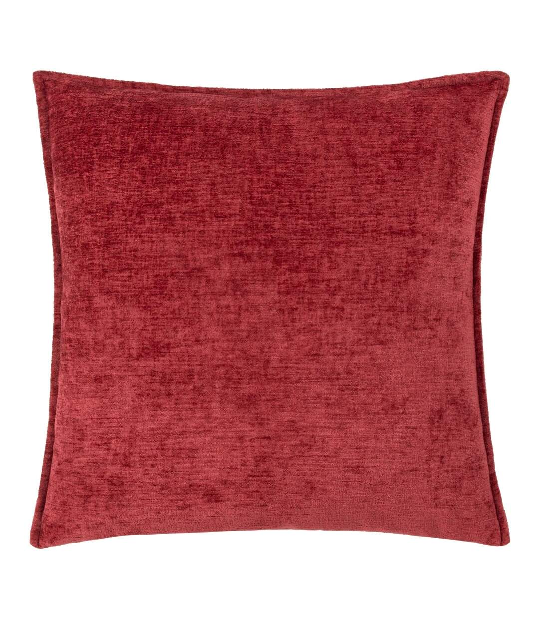 Buxton reversible square cushion cover 50cm x 50cm red Evans Lichfield