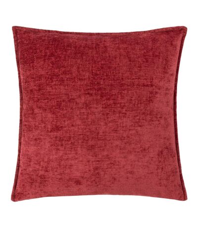 Buxton reversible square cushion cover 50cm x 50cm red Evans Lichfield