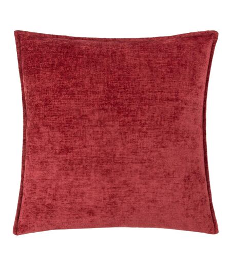 Buxton reversible square cushion cover 50cm x 50cm red Evans Lichfield