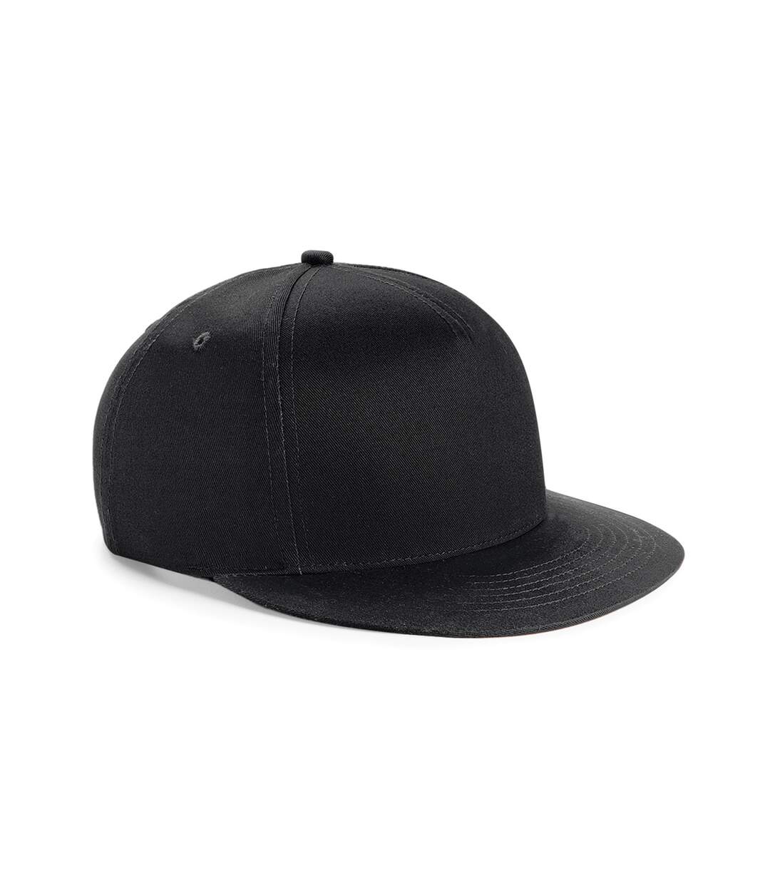 Youth unisex retro snapback cap black/ black Beechfield-1