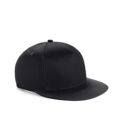 Beechfield Youth Unisex Retro Snapback Cap (Black/ Black)