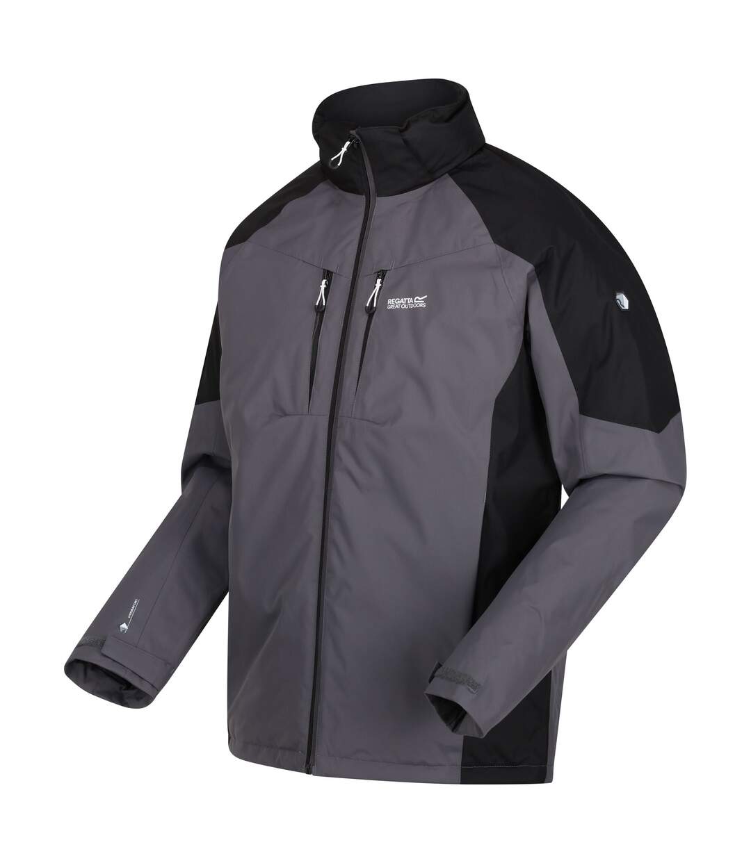 Mens Calderdale Waterproof Jacket Dark Grey Black Regatta-3