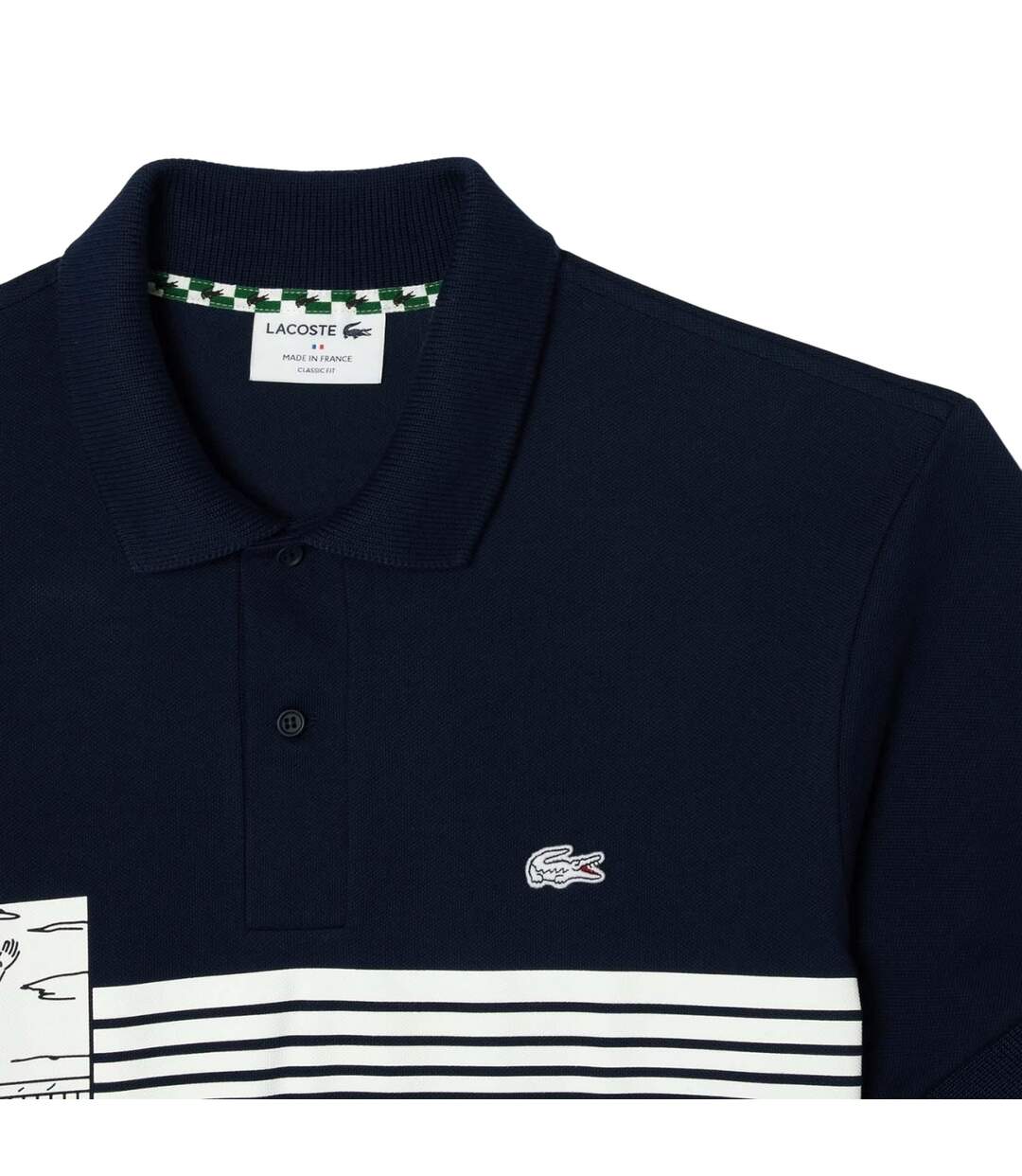 Mens French Made Classic Polo Shirt Blue Lacoste-4