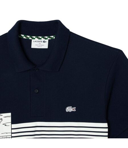 Mens French Made Classic Polo Shirt Blue Lacoste