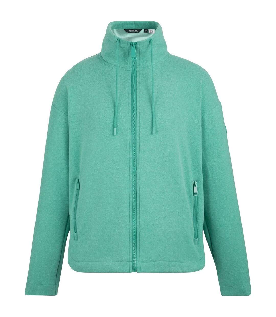 Womens/ladies Ashlynn Knitted Fleece Jacket Ivy Moss Regatta-2