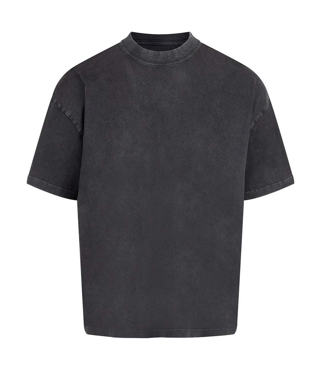 T-shirt Distortion Homme Noir Délavé Anthem-1