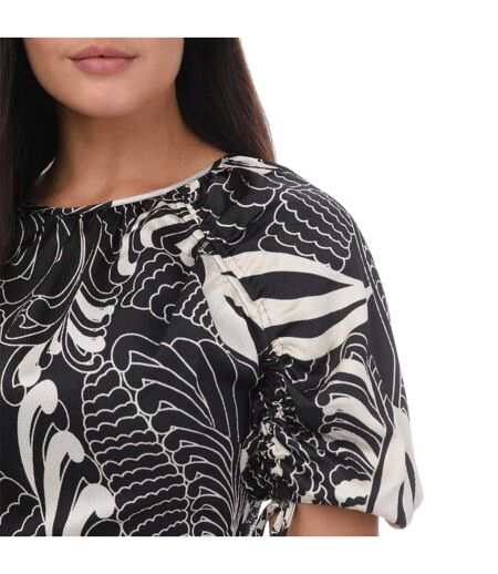 Robe Courte Manches Bouffantes Motif/style Imprimé Faridda Femme Noir Ted Baker