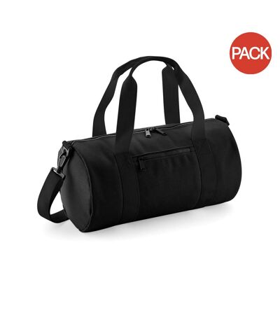 Bagbase - Petit sac polochon (Lot de 2) (Noir/Noir) (One Size) - UTBC4426