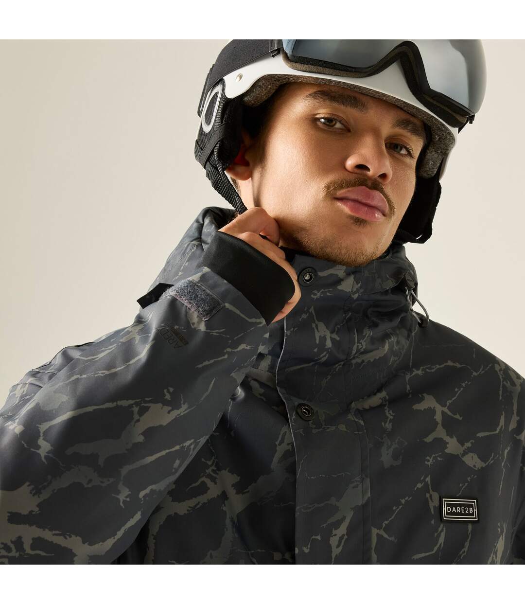 Blouson De Ski Motif/style Fissuré Freeride Homme Noir Dare 2B-4