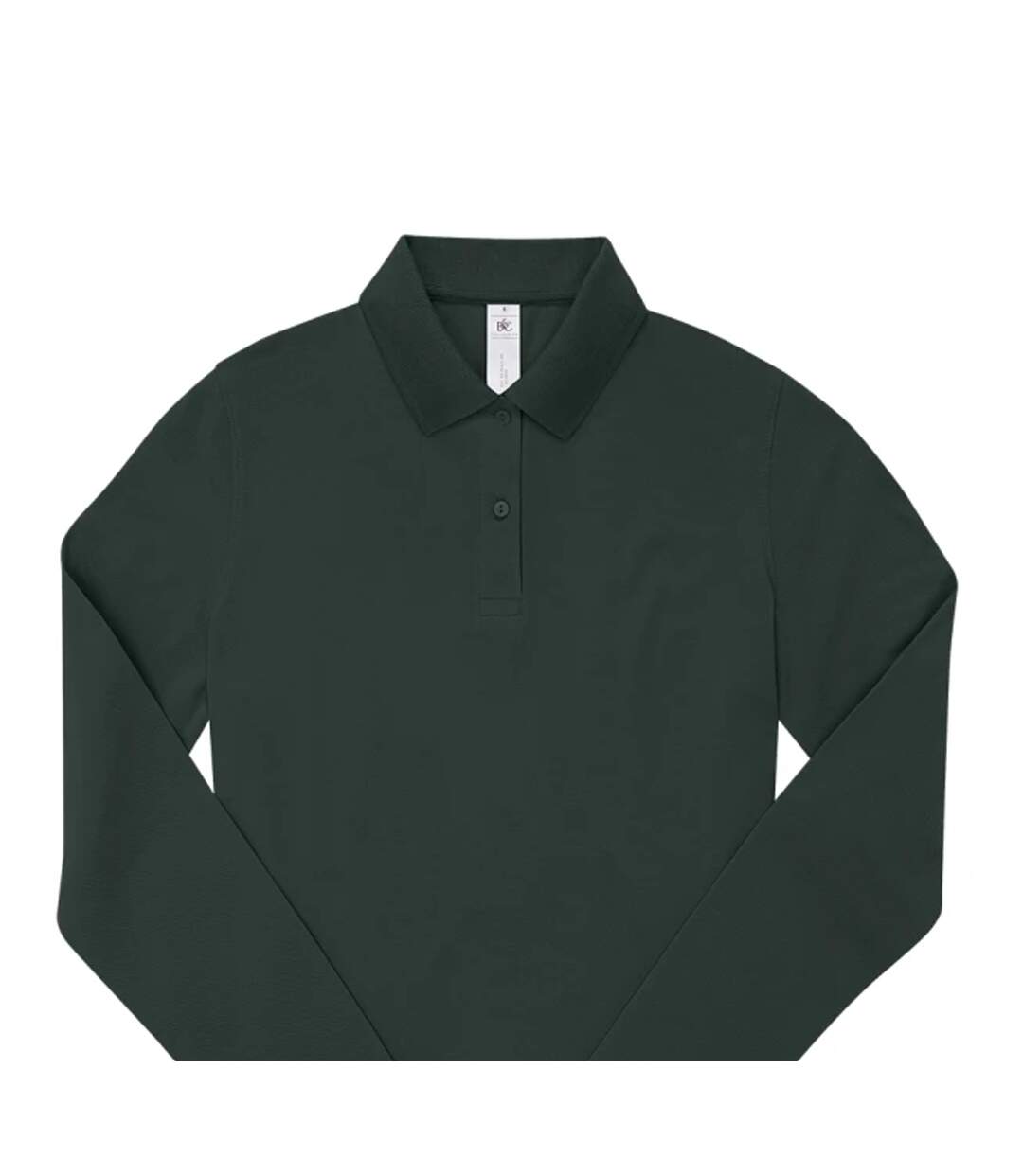 Mens My Long-sleeved Polo Shirt Dark Forest B&C-2