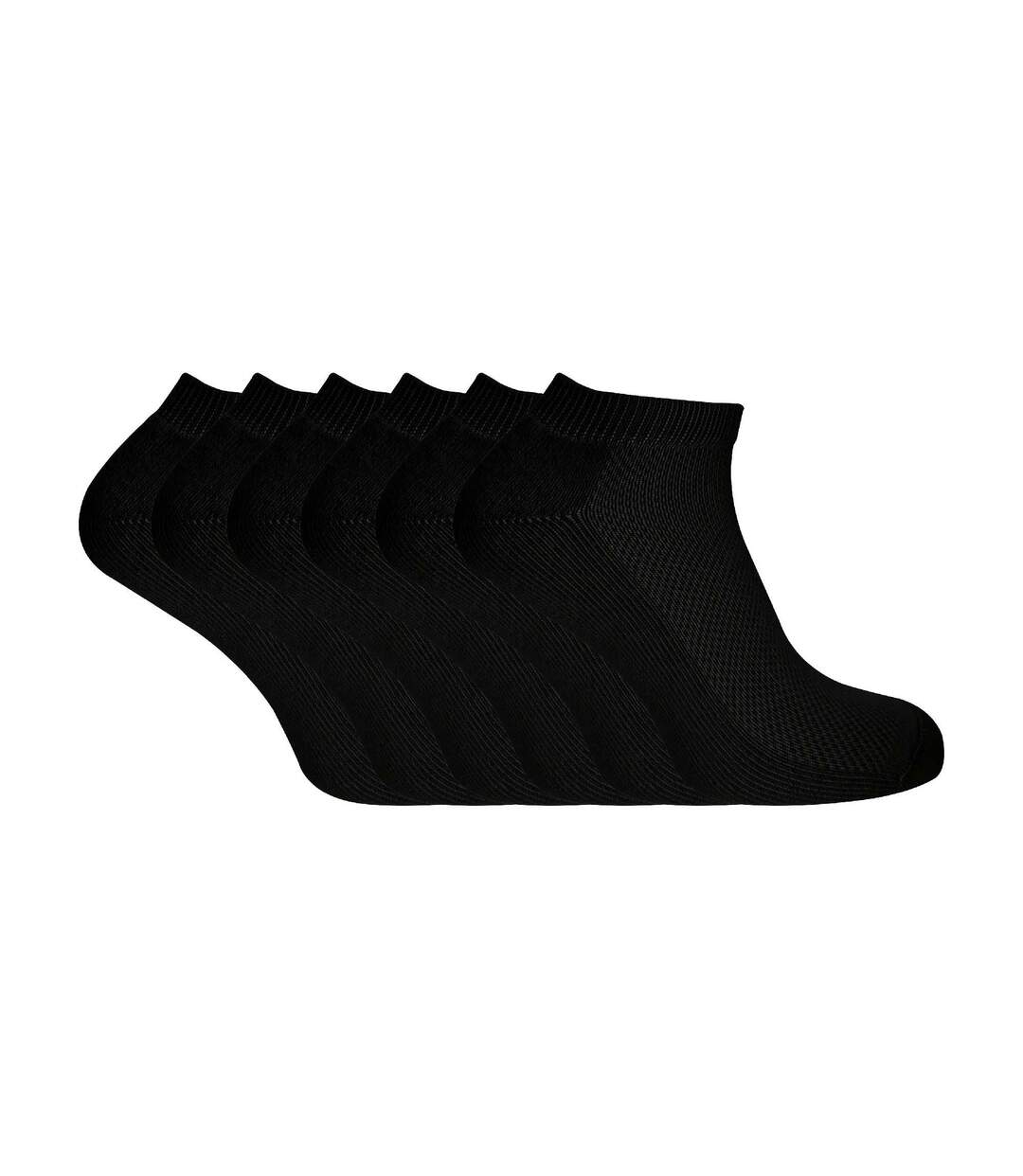 6 Pairs Unisex Bamboo Organic Cotton Low Cut Trainer Socks-1