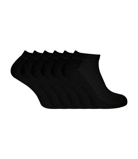 6 Pairs Unisex Bamboo Organic Cotton Low Cut Trainer Socks