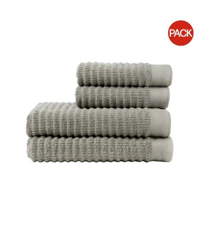Pack of 4  Landro towel set  one size green Vinga