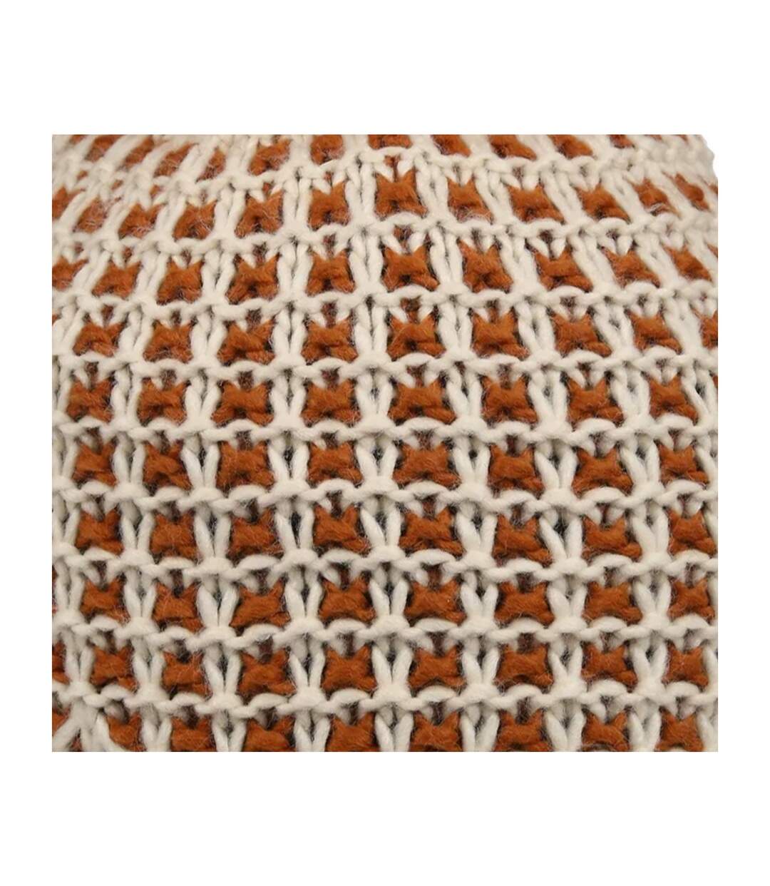 Bonnet Motif/style Pompon Dalary Femme Beige Clair Cuivre Regatta-4