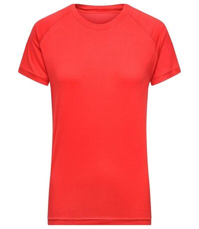 Maillot running en polyester recyclé - Femme - JN519 - rouge