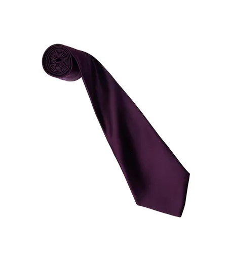 Cravate Colours Collection Taille Unique Aubergine Premier