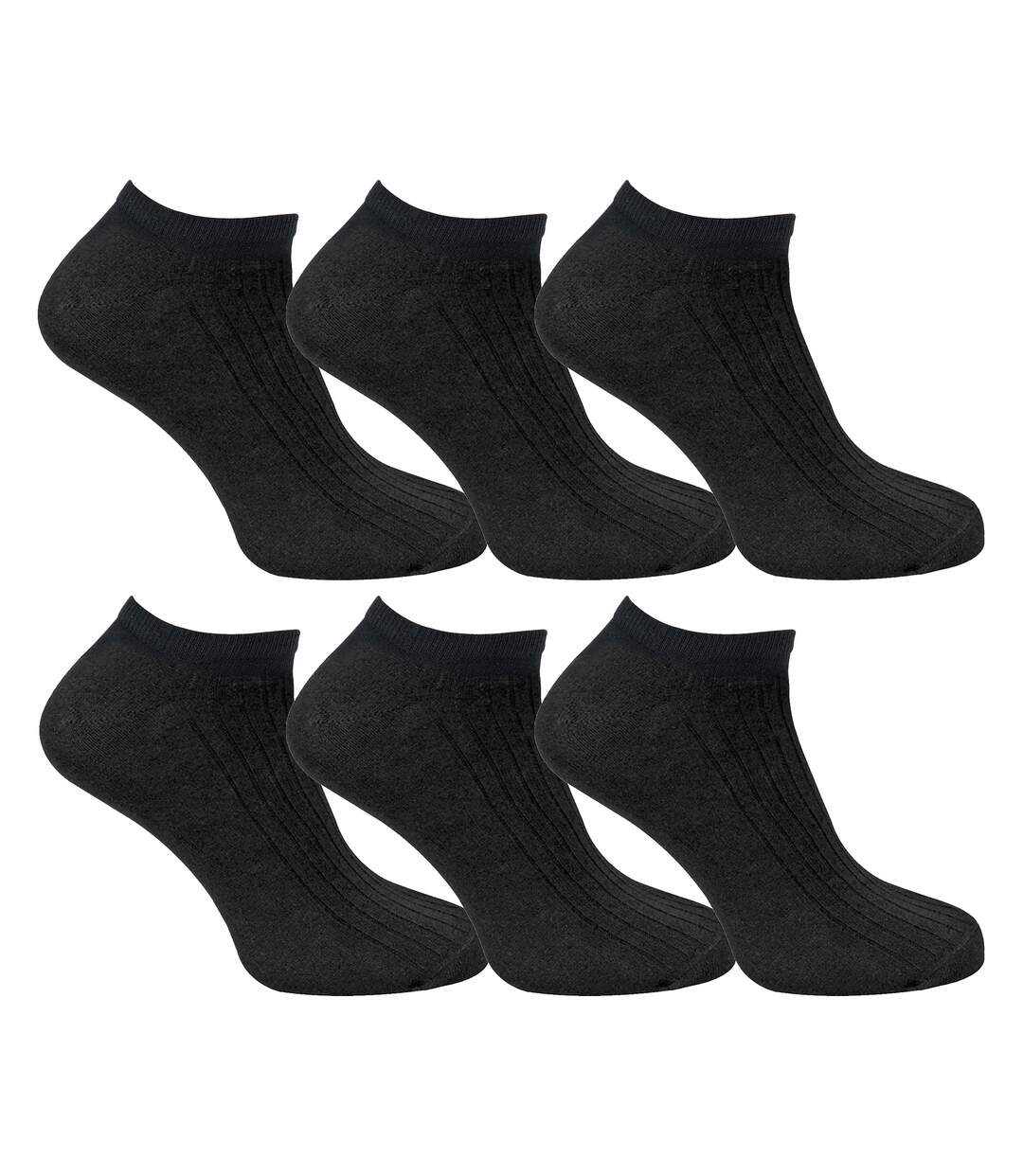 12 Pack Mens 100% Cotton Trainer Socks-4