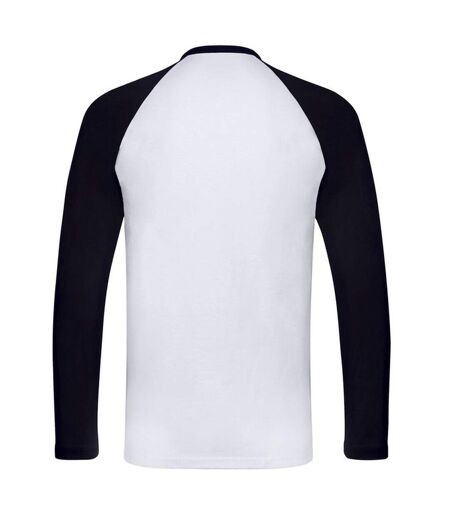 T-shirt Valueweight Homme Blanc Bleu Marine Sombre Fruit Of The Loom